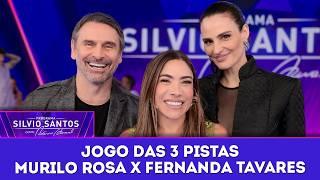 Jogo das 3 Pistas: Murilo Rosa X Fernanda Tavares | Programa Silvio Santos (15/03/26)