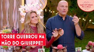 Grande susto na tenda: Torre Floresta Negra desaba nas mãos do Giuseppe | Bake Off Brasil (Parte 2)