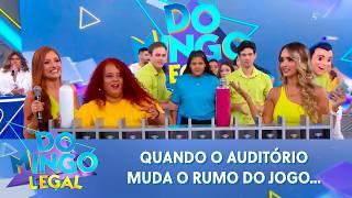 INACREDITÁVEL! O auditório conseguiu reverter o placar do jogo | Domingo Legal (15/02/26)