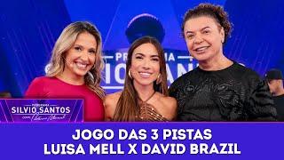 Jogo das 3 Pistas: Luisa Mell x David Brazil | Programa Silvio Santos (18/05/25)