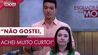 "Não gostei", dispara Priscila ao ver cabelo feito pelo Rodrigo Cintra no Esquadrão da Moda