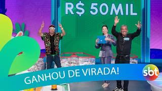 Participante vira jogo no último minuto e ganha uma bolada | Roda a Roda