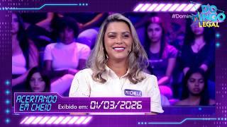 Acertando em Cheio: Michele deseja conquista o prêmio de até R$ 300 mil | Domingo Legal