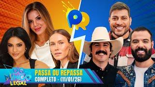 Time  Caio Afiune X Renata Kuerten no Passa ou Repassa | Domingo Legal (11/01/26)