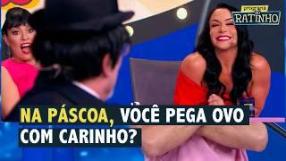 LÁ ELE! Dúvida do coelhinho: ovos trufados ou crocantes? | Programa do Ratinho (02/04/26)