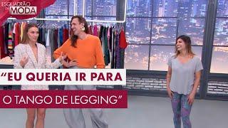 Andréia ama usar leggin, mas será que ela vai abrir mão? Veja a transformação completa!
