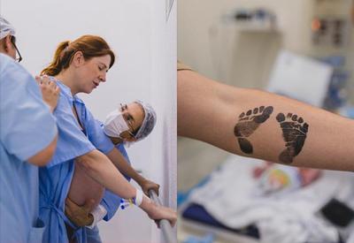 Dani Calabresa dá à luz Bernardo, seu primeiro filho com Richard Neuman