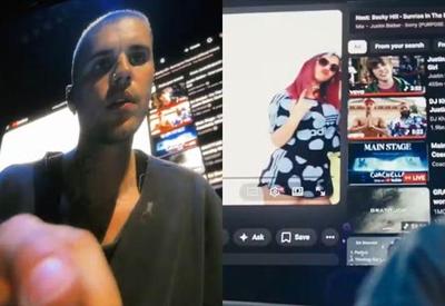 Justin Bieber divide opiniões com "autokaraokê" em show no Coachella