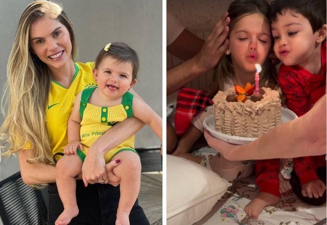 Barbara Evans com a filha Ayla.