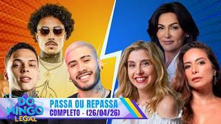 TIME MC LIVINHO vs SUZANA ALVES no Passa ou Repassa | Domingo Legal (26/04/26) TIME MC LIVINHO vs SUZANA ALVES no Passa ou Repassa | Domingo Legal (26/04/26)