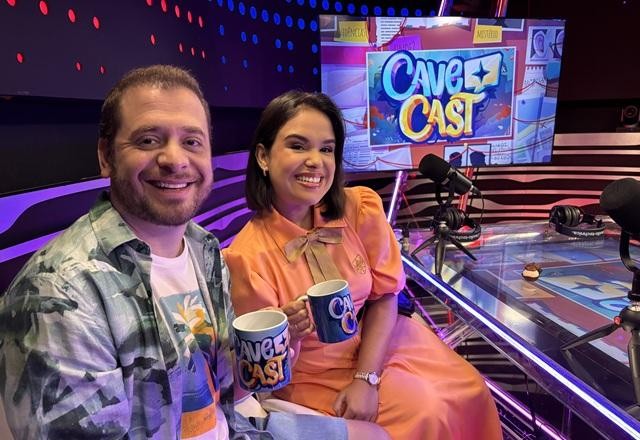 Andrey Lopes, Pamella Machado, Nicholas Torres e Laura Castro no CaveCast