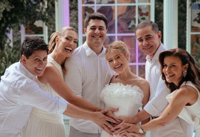 Cesar Filho, Elaine Mickely, Luigi Cesar, Júlia Vieira, Paulo Vieira e Camila Vieira